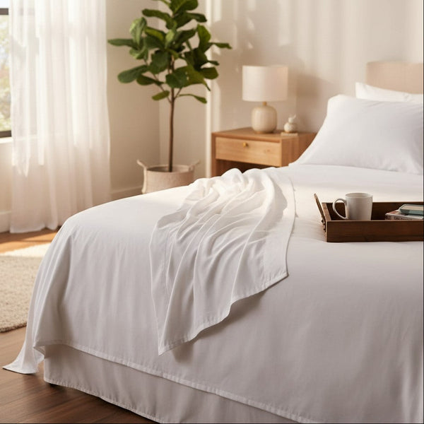 T-300 White Combed Cotton Sheets - Rifz Textiles Inc