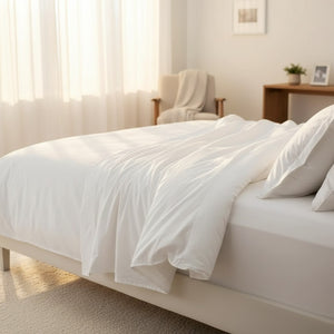 T-300 White Combed Cotton Sheets - Rifz Textiles Inc
