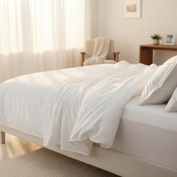 T-300 White Combed Cotton Sheets - Rifz Textiles Inc