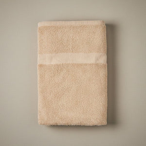 TMC Collection Cotton Blend Ring Spun Beige Hand Towel By Rifz Textiles