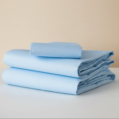 TM Collection T-180 Blended Dyed Sheets Blue - Rifz Textiles Inc