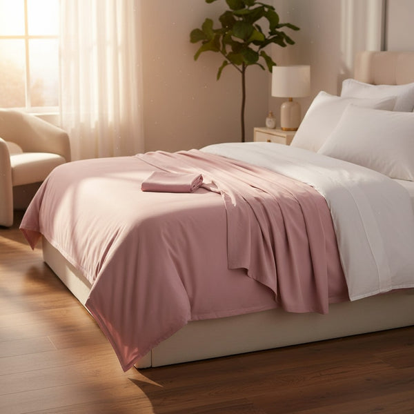 TM Collection T-180 Blended Dyed Sheets Pink - Rifz Textiles Inc