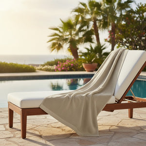 Taupe Color Bleach Safe Luxury Beach Towel 35"X70" 6 PK - Rifz Textiles Inc