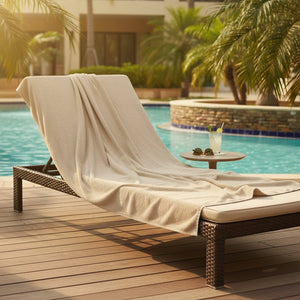 Terry Lounge Cover Beige - Rifz Textiles Inc