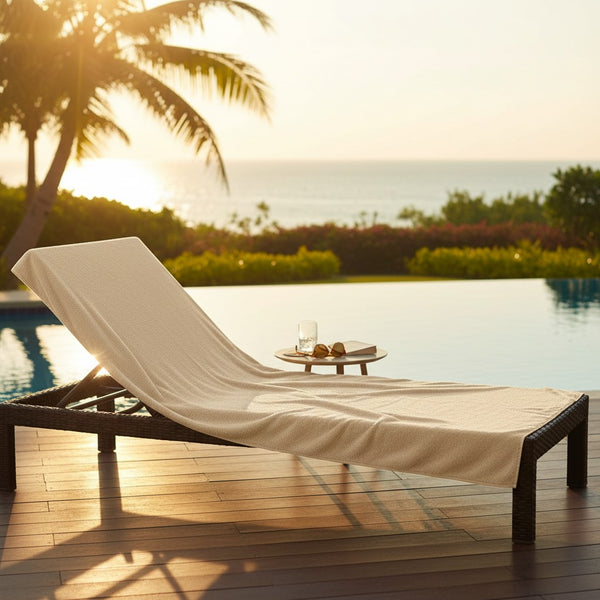 Terry Lounge Cover Beige - Rifz Textiles Inc