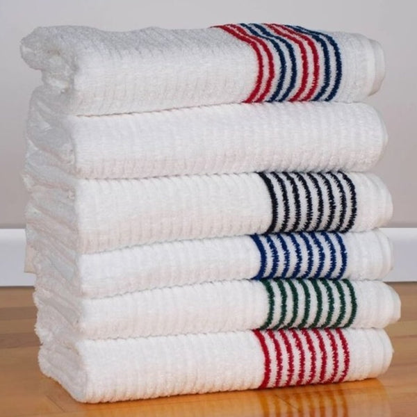 12 Pack of Admiral Bath Towels - White - 24 x 48 - Bulk Bathroom Cotton  Towels