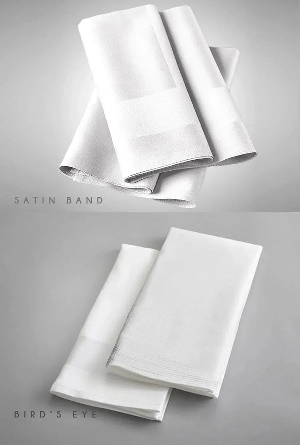 Birds Eye Table Linens with Frame Pattern - Rifz Textiles Inc