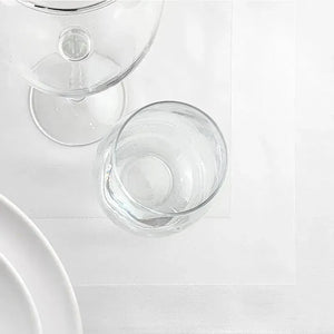 Birds Eye Table Linens with Frame Pattern - Rifz Textiles Inc