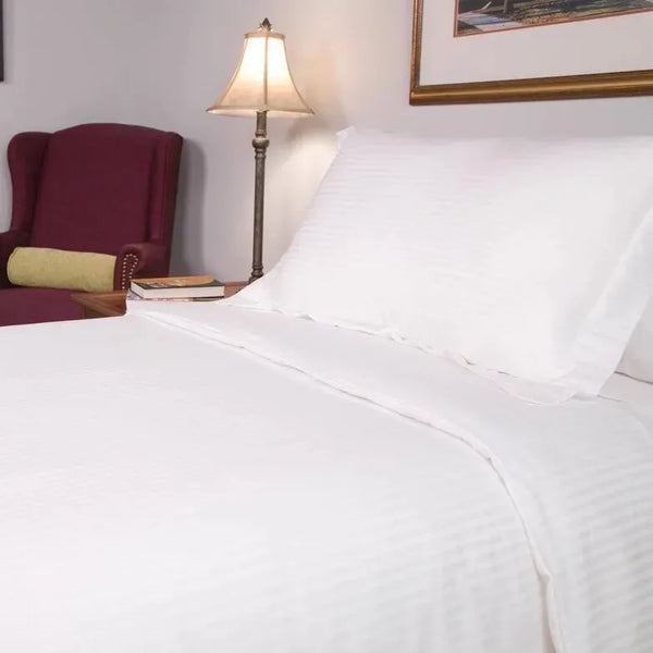 T-250 Blended Collection 5 MM Satin Stripe Bed Sheets - Rifz Textiles Inc