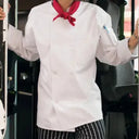 Classic Twill Mens Chef Coat 8 Buttons 2 PK - Rifz Textiles Inc