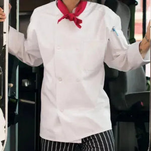 Classic Twill Mens Chef Coat 8 Buttons 2 PK - Rifz Textiles Inc