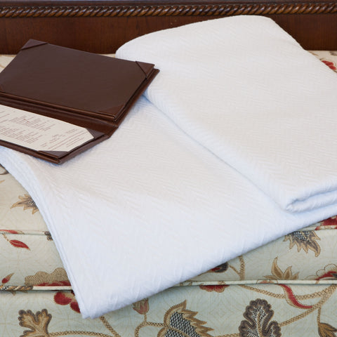 Herringbone & Honeycomb Weave Blanket | Rifz Textiles Inc.