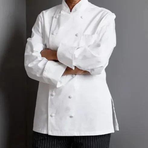 Cotton Twill Women Chef Coat 2 PK - Rifz Textiles Inc