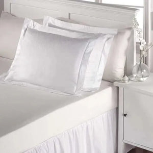 T-300 Micro check Collection White Blended Sheetings - Rifz Textiles Inc